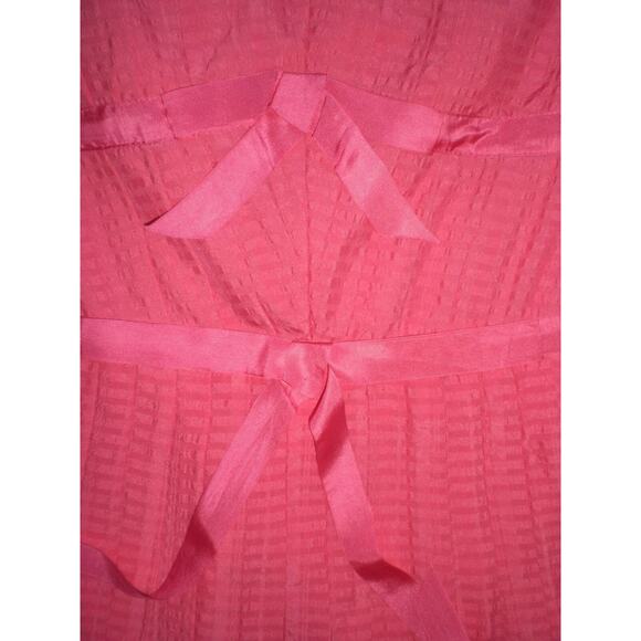 MARC BY MARC JACOBS‎ Pink Bow Strapless Pleated Dress~ Sz 2 (fit 0-XS?)~100%Silk - Picture 3 of 4